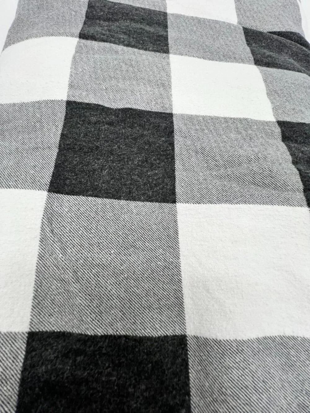 Huntington Home 100% Cotton Buffalo Check Fitted & Flat Queen Sheet Set